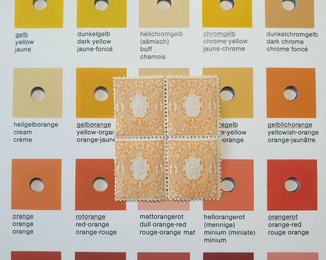 Altdeutschland Sachsen - Mi. 15 (4) Staatswappen postfrisch ** Einheiten