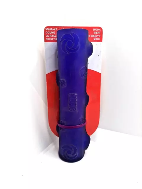 KONG Squeezz Stock - Quietschendes Jouet pour Chien Mauve Dans Médium - Kaustock