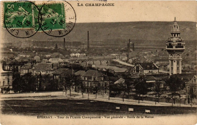CPA La Campagne - ÉPERNAY - Tour de l'Union Champenoise - Vue générale (742488)