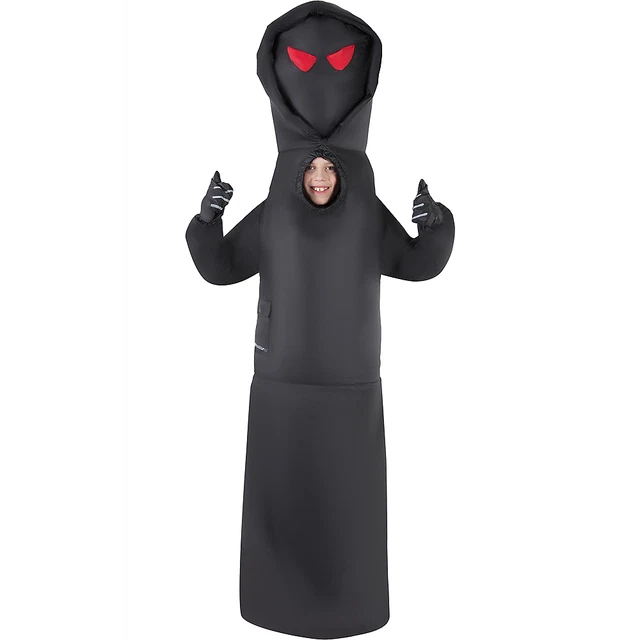 New unisex child's black Giant Death Inflatable w/light up eyes 1 size fits most