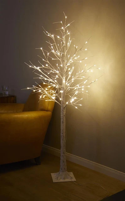 LED Leuchtzweige – Osterdeko & Frühlingsdeko, 20 Warmweiße LEDs, Biegsam, Batteriebetrieben, Als Blütenzweige (Plumeria/Lilie)