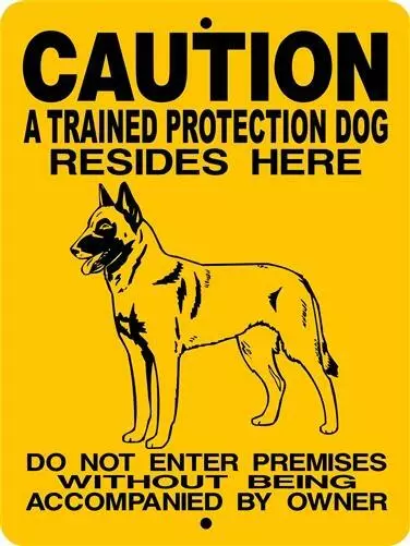 0299 Belgian Malinois 9"x12" Aluminum Sign 2424