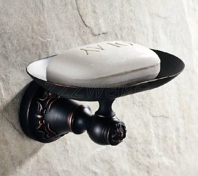 Oil Rubbed Bronze Wall Mounted Soap Dish Holder Bathroom Accessories Zba443