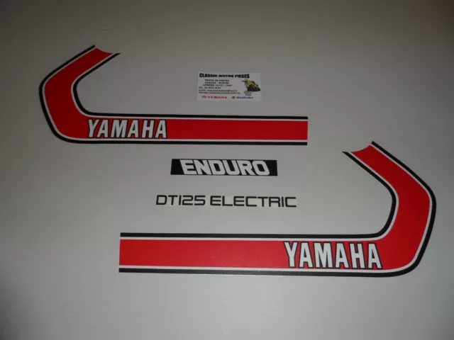 125 Dte Yamaha Type 1G0 Emblèmes Pour  Reservoir D'essence +Huile +Grille