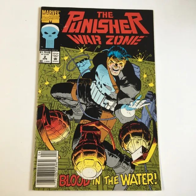 The Punisher War Zone #2 Marvel Comics VF 1992 Newsstand Romita Jr