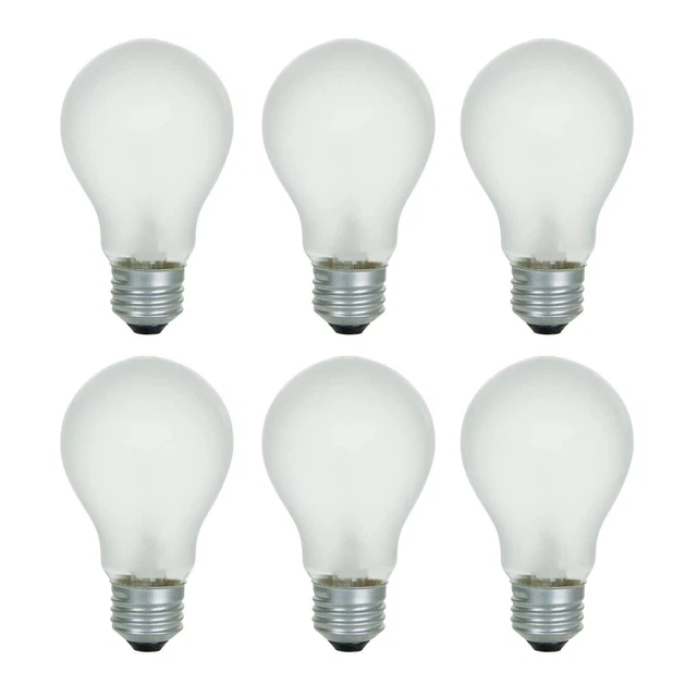 A19 Frosted Incandescent Rough Service Light Bulb, 60 Watt, 2700K