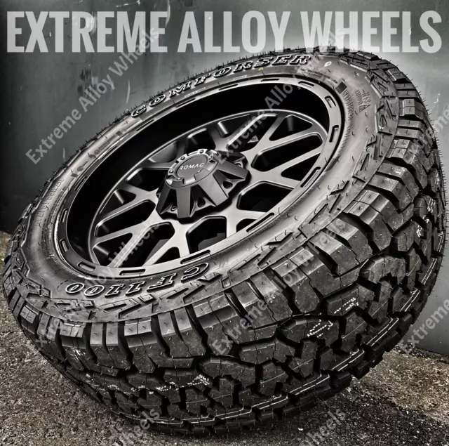 20" Alloy Wheels For Ford Ranger + Wildtrak Pick Up + All Terrain Tyres + TPMS