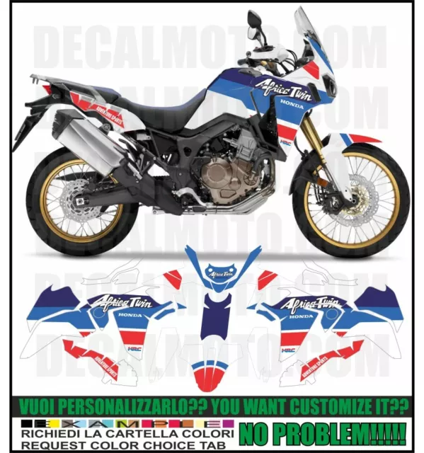 Adesivi Africa Twin Crf 1000 L Tribute 1988 Full Cover Kit Compatibile