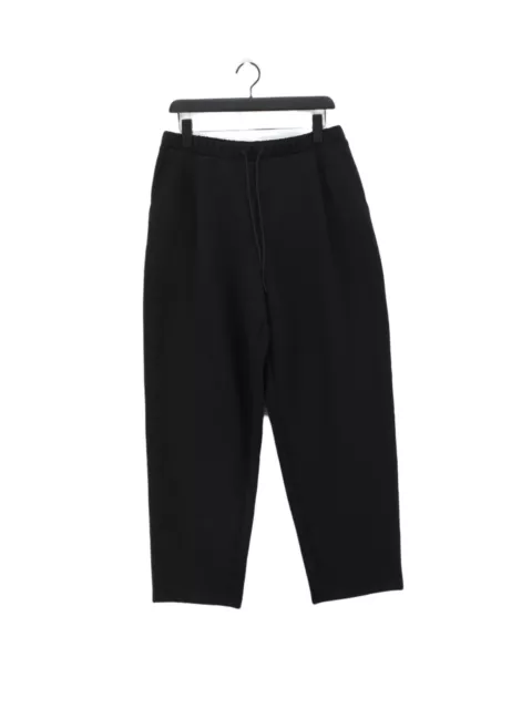 Uniqlo Men's Sports Bottoms L Black Polyester with Elastane, Viscose Sweatpants