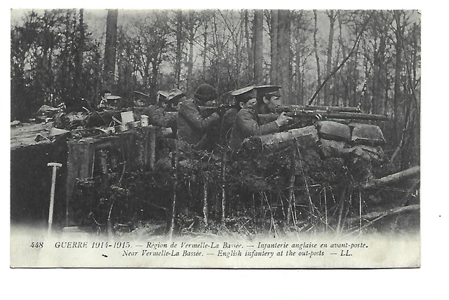 Militaire Guerre 1914  Region De Vermelle La Bassee Infanterie Anglaise
