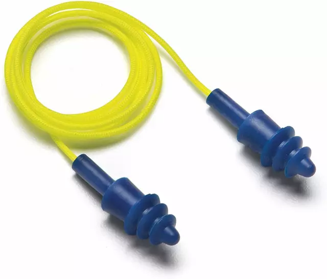 Pyramex Metal Detectable Reusable Corded Earplugs 100 Corded Pair