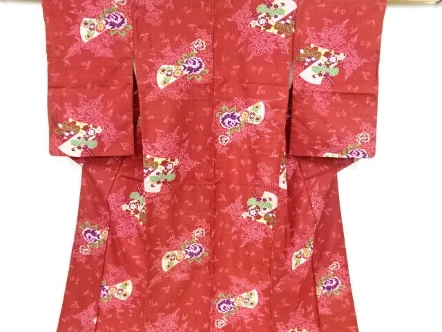 39965# Japanese Kimono / Antique Kimono / Floral Plants