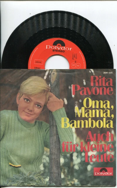 RITA PAVONE 1969 Oma, Mama, Bambola + Auch für kleine Leute /F261 EUR