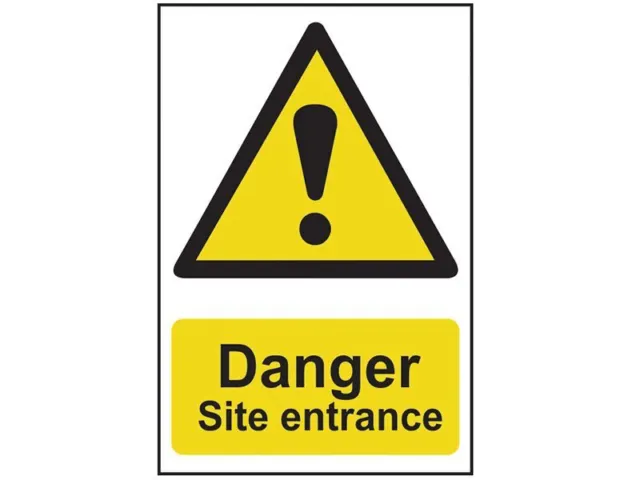 Scan - Danger Site Entrance - PVC 400 x 600mm
