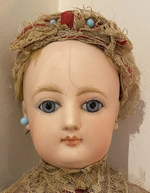 Poupée Parisienne Reproduction Gaultier 54 Cm – Tête Biscuit Porcelaine, Yeux Bleu