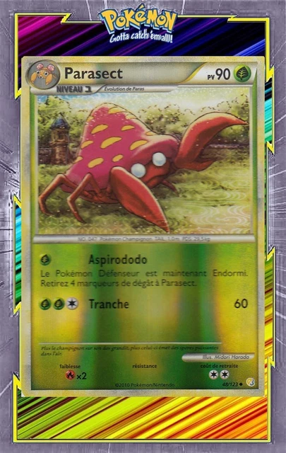 Parasect Reverse -HS01:HeartGold SoulSilver-48/123-Carte Pokemon Française