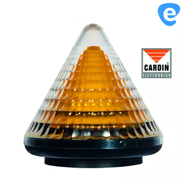GEBA LED Blinkleuchte / Blitzleuchte gelb / orange 24V DC Blinklampe  Signalleuchte f. Drehtor Antrie