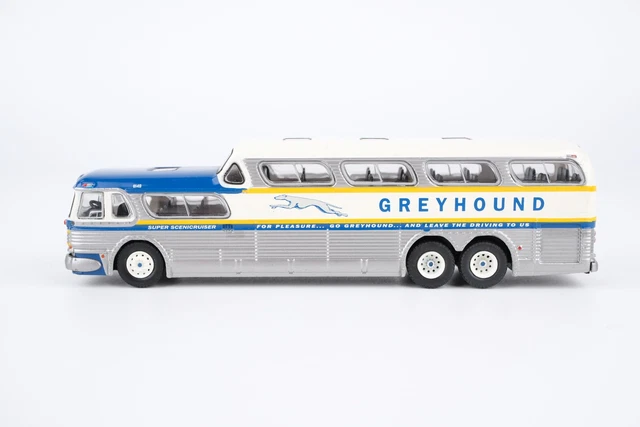 Modèle Réduit Brekina 1:87 GMC Scenicruiser Bus Greyhound 61302 - Neuf