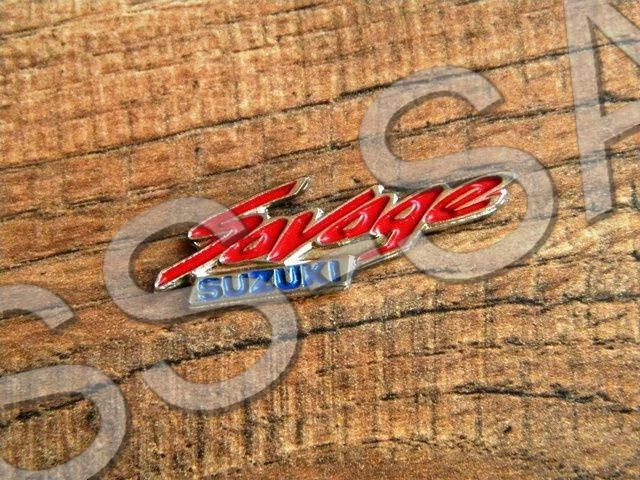 ^^^^SUZUKI SAVAGE VEST PIN^^^^LAPEL ~1-5/8"x 1/2" BADGE PATCH KEY HAT MOTORCYCLE