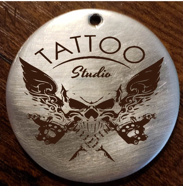 Custom Morgan Dollar Love Tatoo Studio Logo  Engraved