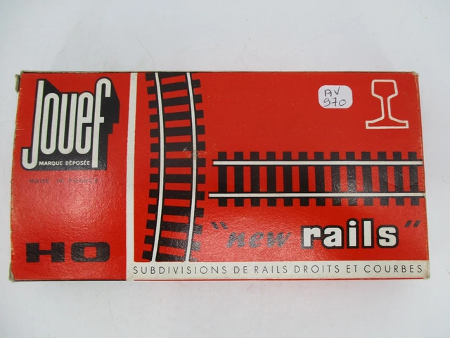 JOUEF HO 2 RAILS DROITS 4851 CONTACT ACIER TRAIN ELECTRIQUE