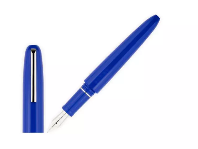 Scribo Piuma Fountain Pen in Pop (Bright Blue) 14K Flexible Gold Nib -Extra Fine