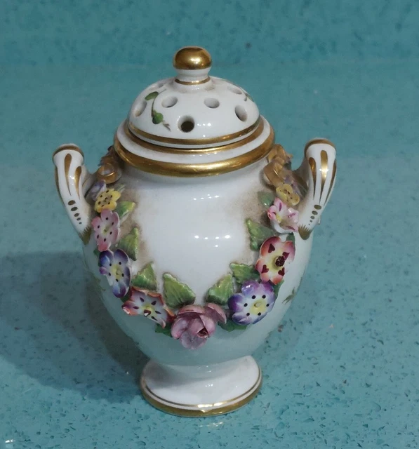Superb Derby Stevenson&Hancock Porcelain Pot Pourri, 18th Century, England