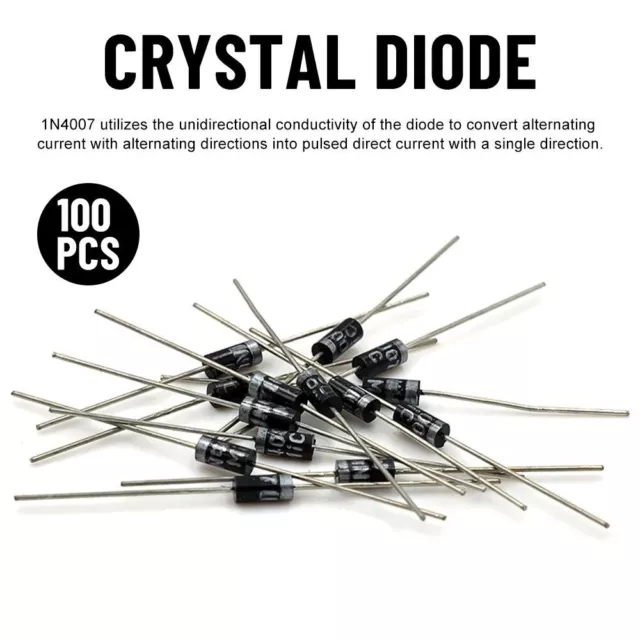 300pcs Stable 1A 1200V DIP DO-41 1N4007 IN4007 rectifier diode crystal diode