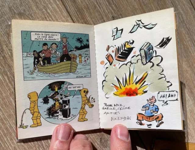 Lanceval Exem  Lot 2 Bd Avec Dedicace Couleur Zinzin + Jumeau ( Tintin / Herge ) 3