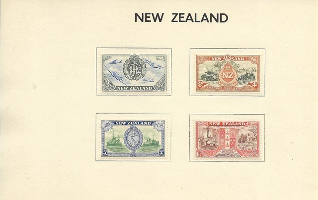 8/6/46 King George V1 Victory & Peace Mint Hinged New Zealand Stamps (1)