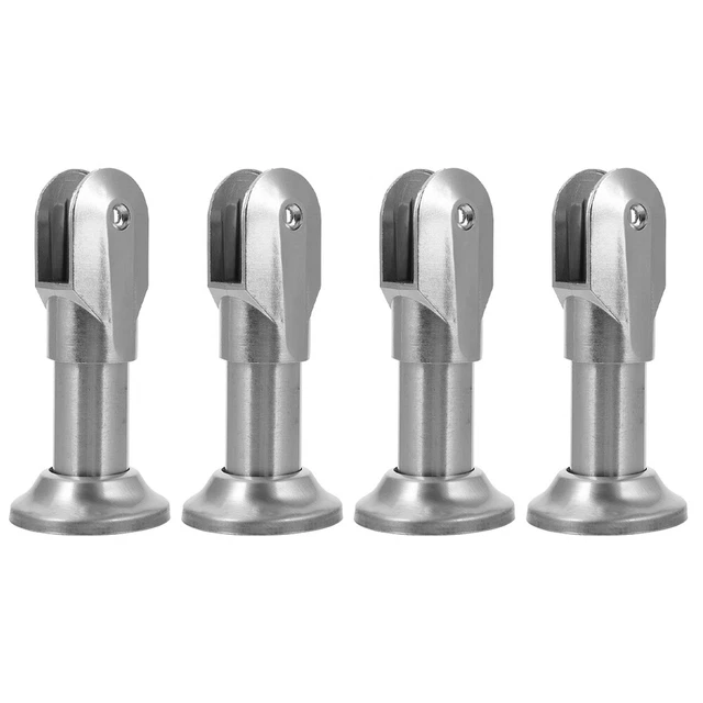 Staffa partizione piedi e raccordi partizione toilette supporto partizione piedi 4 pz