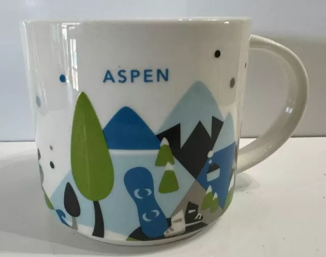 Starbucks Mug ASPEN You Are Here Collection YAH Series 2015 Mug 14 oz