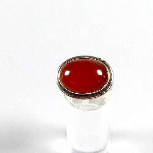 Ring aus aus 925 Silber mit Bernstein Amber Größe 54