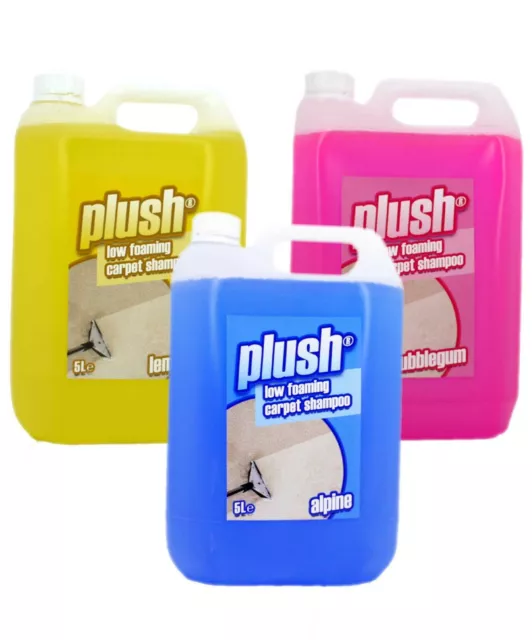 Carpet Cleaning & Upholstery Cleaner Shampoo 5L Range Plush