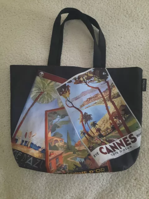 LANCOME Riviera Collection Tote FRENCH THEME Bag REUSABLE SHOPPING/ BOOK BAG