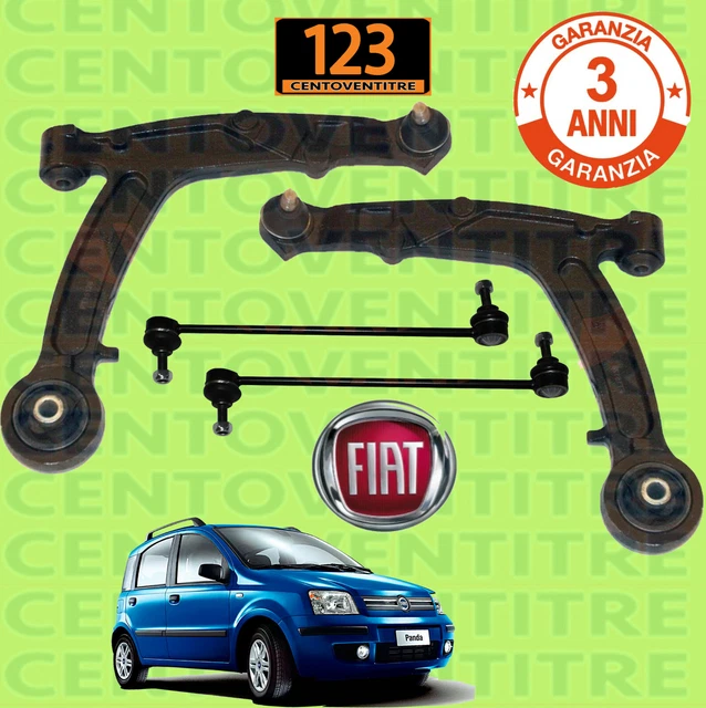 AOQ - KIT 2 BRACCI BRACCETTI OSCILLANTI DX SX FIAT PANDA 169 Dal 2003