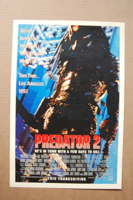 Predator 2 Lobby Card Movie Poster #2