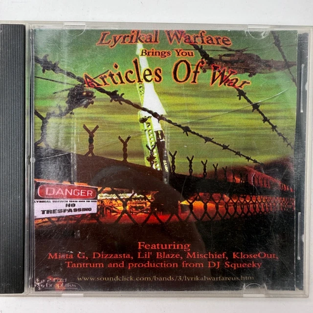 ☆G-RAP / Lyrikal Warfare – Articles Of 〜 LYRIKAL WARFARE – Articles Of War CD 2003 Independent Hip Hop Rap