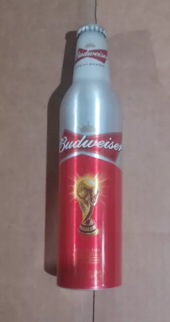 1 2010 World Cup Rare Puerto Rico Issue Budweiser Aluminum Beer Bottle Can Nice