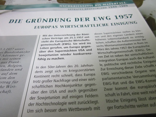 DEUTSCHE GESCHICHTE 19451989 Gründung der EWG 1957 EUR 4,22 PicClick DE