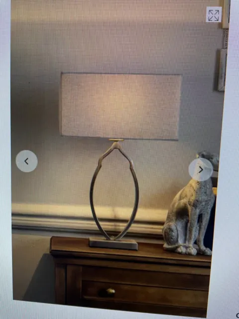 Nuovissima lampada da tavolo Penshurst grigio peltro sigillata