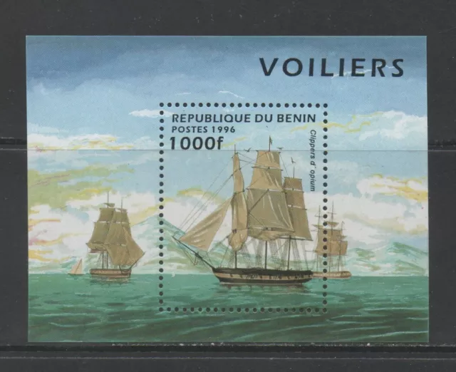 Thematic Stamps Transports - BENIN 1996 SAILING SHIPS MS mint