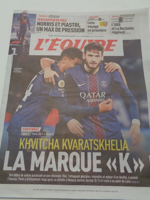 DONNARUMA PSG LIVERPOOL journal l'équipe Equipe 12/03/2025 neuf EUR 9,90 - FR