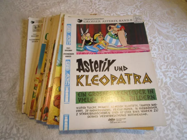 Asterix Obelix 17 alte Bände Comic Hefte II bis XXX Vintage Sammlung Delta Ehapa