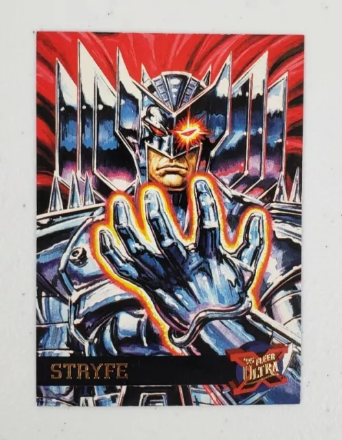 Marvel Fleer Ultra X-Men '95 Stryfe Trading Card #48 Embossed Gold Foil