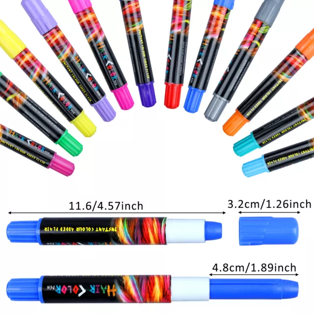 12 Colors Pet Hair Dye Pens for Dog Cat Pyy