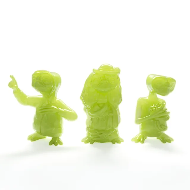 E. T. Et The Extra-Terrestrial Glow IN The Dark Mini Figure Set Doctor Collector 2