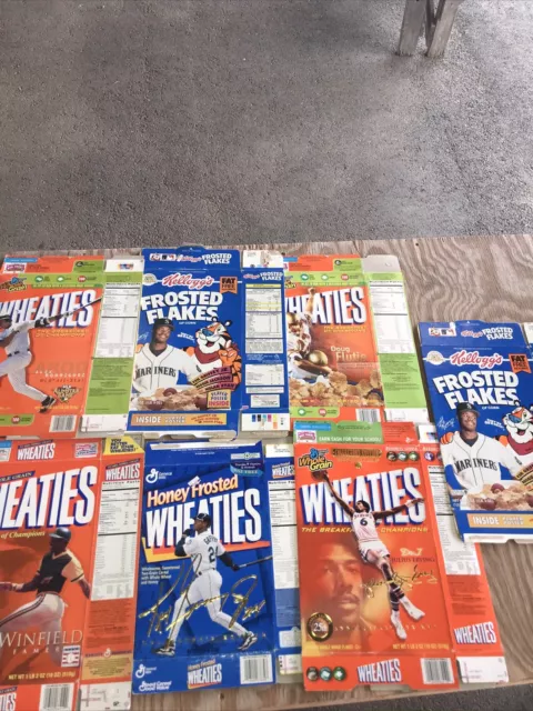7 wheaties/kelloggs sports cereal boxes fd74