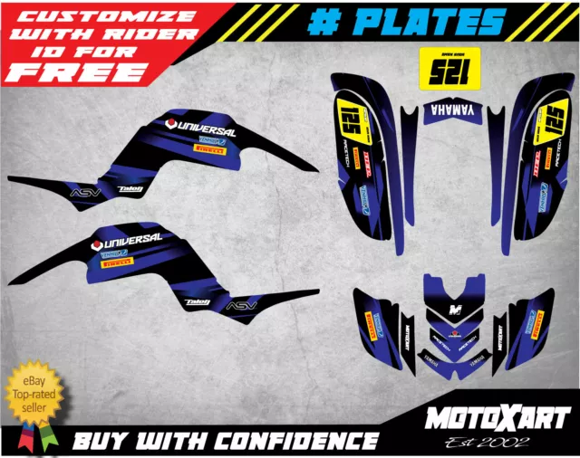 Yamaha Raptor 660 QUAD ATV custom graphics kit THUNDER Style sticker kit decals