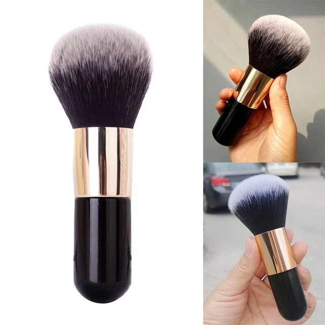 Grande strumento per trucco spazzola abbronzante cosmetici spazzola viso morbida sciolta polvere/rosso FH